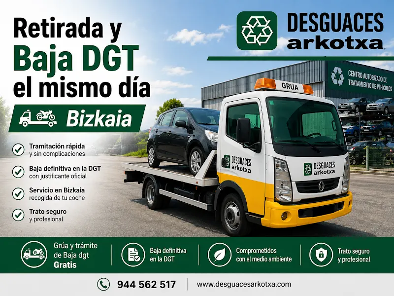 Desguaces Arkotxa - Bajas DGT Vizcaya - Desguace en Basauri - foto 2